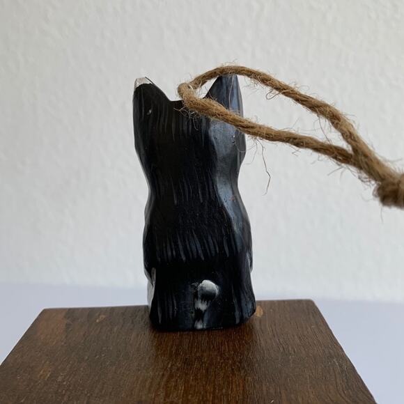 1960s Wooden Cat Sitting Ornament - Picture 3 of 7